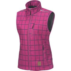 imageLittle Donkey Andy Womens Fleece Lined Softshell Vest Lightweight Windproof Sleeveless Jacket for Hiking Outdoor Travel GolfRose Plaid