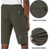imageLittle Donkey Andy Mens 11 Inch Quick Dry Bermuda Stretch Cargo Shorts Hiking Travel GolfB Army Green