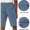 imageLittle Donkey Andy Mens 11 Inch Quick Dry Bermuda Stretch Cargo Shorts Hiking Travel GolfB Blue Horizon