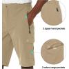imageLittle Donkey Andy Mens 11 Inch Quick Dry Bermuda Stretch Cargo Shorts Hiking Travel GolfB Dark Khaki