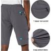 imageLittle Donkey Andy Mens 11 Inch Quick Dry Bermuda Stretch Cargo Shorts Hiking Travel GolfB Grey