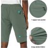 imageLittle Donkey Andy Mens 11 Inch Quick Dry Bermuda Stretch Cargo Shorts Hiking Travel GolfB Silver Sage
