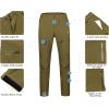 imageLittle Donkey Andy Mens Fleece Lined Hiking Ski Snow Pants Winter Windproof Softshell Pants Warm and Water RepellentAmber Green