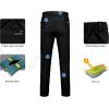 imageLittle Donkey Andy Mens Fleece Lined Hiking Ski Snow Pants Winter Windproof Softshell Pants Warm and Water RepellentBlack