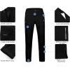 imageLittle Donkey Andy Mens Fleece Lined Hiking Ski Snow Pants Winter Windproof Softshell Pants Warm and Water RepellentBlack