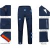imageLittle Donkey Andy Mens Fleece Lined Hiking Ski Snow Pants Winter Windproof Softshell Pants Warm and Water RepellentBlue