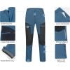 imageLittle Donkey Andy Mens Fleece Lined Hiking Ski Snow Pants Winter Windproof Softshell Pants Warm and Water RepellentBlue Shadow