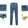 imageLittle Donkey Andy Mens Fleece Lined Hiking Ski Snow Pants Winter Windproof Softshell Pants Warm and Water RepellentBlue Shadow