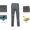 imageLittle Donkey Andy Mens Fleece Lined Hiking Ski Snow Pants Winter Windproof Softshell Pants Warm and Water RepellentDark Gray
