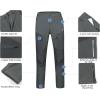 imageLittle Donkey Andy Mens Fleece Lined Hiking Ski Snow Pants Winter Windproof Softshell Pants Warm and Water RepellentDark Gray