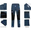 imageLittle Donkey Andy Mens Fleece Lined Hiking Ski Snow Pants Winter Windproof Softshell Pants Warm and Water RepellentDeep Blue