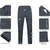 imageLittle Donkey Andy Mens Fleece Lined Hiking Ski Snow Pants Winter Windproof Softshell Pants Warm and Water RepellentGrey