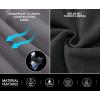 imageLittle Donkey Andy Mens Fleece Lined Hiking Ski Snow Pants Winter Windproof Softshell Pants Warm and Water RepellentGreyBlack1without Thigh Pocket