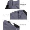 imageLittle Donkey Andy Mens Fleece Lined Hiking Ski Snow Pants Winter Windproof Softshell Pants Warm and Water RepellentGreyBlack1without Thigh Pocket