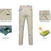 imageLittle Donkey Andy Mens Fleece Lined Hiking Ski Snow Pants Winter Windproof Softshell Pants Warm and Water RepellentKhaki
