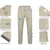 imageLittle Donkey Andy Mens Fleece Lined Hiking Ski Snow Pants Winter Windproof Softshell Pants Warm and Water RepellentKhaki