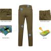 imageLittle Donkey Andy Mens Fleece Lined Hiking Ski Snow Pants Winter Windproof Softshell Pants Warm and Water RepellentOlive