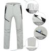 imageLittle Donkey Andy Mens Fleece Lined Softshell Pants for Hiking SKiiingLight Gray