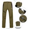 imageLittle Donkey Andy Mens Fleece Lined Softshell Pants for Hiking SKiiingOlive