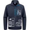 imageLittle Donkey Andy Mens Half Zipper Pullover Windproof Softshell MTB Mountain Bike Jacket for Cycling Golf WorkoutNavy Blue