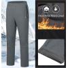 imageLittle Donkey Andy Mens Hiking Snow Pants Fleece Lined Ski Pants Softshell Pants Windproofampamp Water ResistantGrey Heather
