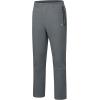 imageLittle Donkey Andy Mens Hiking Snow Pants Fleece Lined Ski Pants Softshell Pants Windproofampamp Water ResistantGrey Heather