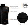 imageLittle Donkey Andy Mens Lightweight Fleece Lined Softshell Vest Windproof Sleeveless Jacket for Hiking Travel Golf1 Black