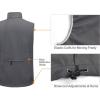 imageLittle Donkey Andy Mens Lightweight Fleece Lined Softshell Vest Windproof Sleeveless Jacket for Hiking Travel Golf2 Gray