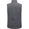 imageLittle Donkey Andy Mens Lightweight Fleece Lined Softshell Vest Windproof Sleeveless Jacket for Hiking Travel Golf2 Gray