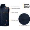 imageLittle Donkey Andy Mens Lightweight Fleece Lined Softshell Vest Windproof Sleeveless Jacket for Hiking Travel Golf3 Dark Blue