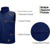 imageLittle Donkey Andy Mens Lightweight Fleece Lined Softshell Vest Windproof Sleeveless Jacket for Hiking Travel Golf4 Deep Blue