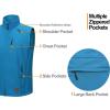 imageLittle Donkey Andy Mens Lightweight Fleece Lined Softshell Vest Windproof Sleeveless Jacket for Hiking Travel Golf5 Swedish Blue