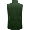 imageLittle Donkey Andy Mens Lightweight Fleece Lined Softshell Vest Windproof Sleeveless Jacket for Hiking Travel Golf6 Dark Green