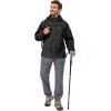 imageLittle Donkey Andy Mens Lightweight Jacket Fleece Lined Detachable Hooded Waterproof Jackets Winter Hiking WindbreakerBlack