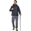 imageLittle Donkey Andy Mens Lightweight Jacket Fleece Lined Detachable Hooded Waterproof Jackets Winter Hiking WindbreakerBlack Camo