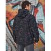 imageLittle Donkey Andy Mens Lightweight Jacket Fleece Lined Detachable Hooded Waterproof Jackets Winter Hiking WindbreakerBlack Camo