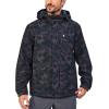 imageLittle Donkey Andy Mens Lightweight Jacket Fleece Lined Detachable Hooded Waterproof Jackets Winter Hiking WindbreakerBlack Camo