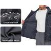 imageLittle Donkey Andy Mens Lightweight Jacket Fleece Lined Detachable Hooded Waterproof Jackets Winter Hiking WindbreakerBlack Camo