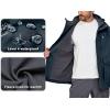imageLittle Donkey Andy Mens Lightweight Jacket Fleece Lined Detachable Hooded Waterproof Jackets Winter Hiking WindbreakerBlue
