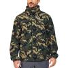 imageLittle Donkey Andy Mens Lightweight Jacket Fleece Lined Detachable Hooded Waterproof Jackets Winter Hiking WindbreakerGreen Camo