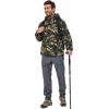 imageLittle Donkey Andy Mens Lightweight Jacket Fleece Lined Detachable Hooded Waterproof Jackets Winter Hiking WindbreakerGreen Camo