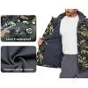 imageLittle Donkey Andy Mens Lightweight Jacket Fleece Lined Detachable Hooded Waterproof Jackets Winter Hiking WindbreakerGreen Camo