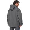 imageLittle Donkey Andy Mens Lightweight Jacket Fleece Lined Detachable Hooded Waterproof Jackets Winter Hiking WindbreakerGrey