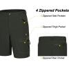imageLittle Donkey Andy Mens Lightweight Quick Dry Hiking Shorts Breathable Outdoor Cargo Shorts for Fishing Travel Casual08 Army Green