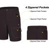 imageLittle Donkey Andy Mens Lightweight Quick Dry Hiking Shorts Breathable Outdoor Cargo Shorts for Fishing Travel Casual09 Deep Brown
