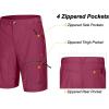 imageLittle Donkey Andy Mens Lightweight Quick Dry Hiking Shorts Breathable Outdoor Cargo Shorts for Fishing Travel Casual10 Wine Red