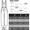 imageLittle Donkey Andy Mens Skiing Bibs Fleece Lined Snow Pants Winter WaterRepellent Snowboard Pants with SuspendersNavy