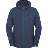 imageLittle Donkey Andy Mens Softshell Jacket Ski Jacket with Removable Hood Fleece LinedBlue Heather