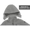 imageLittle Donkey Andy Mens Softshell Jacket Ski Jacket with Removable Hood Fleece LinedSteel Gray Heather