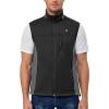 imageLittle Donkey Andy Mens Softshell Vest Lightweight Golf Vest Windproof Sleeveless Cycling Jacket for Running HikingBlack